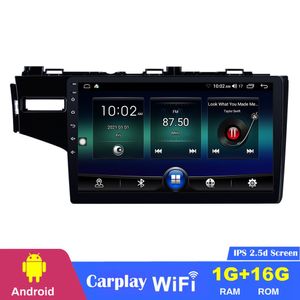 Lecteur Radio DVD de voiture Android 10 pour Honda FIT 2014 système de navigation GPS à conduite à gauche 9 pouces fm am