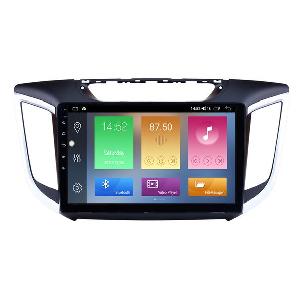 Lecteur dvd de voiture Android à écran tactile GPS Navi stéréo pour Hyundai IX25 2014-2015 avec WIFI musique prise en charge USB DAB SWC 10.1 pouces