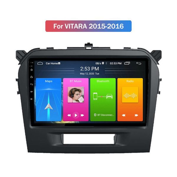 Android 10 pulgadas pantalla táctil reproductor de DVD del coche video estéreo con navegación Gps para suzuki VITARA 2015-2016