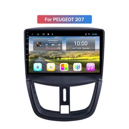 Android 10 Quad Core Video Navi Autoradio DVD-speler voor Peugeot 207 Hoofdeenheid met Bluetooth Wifi GPS