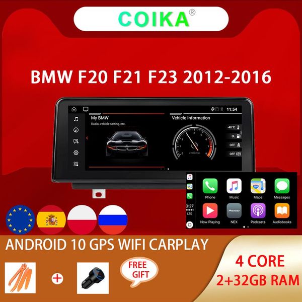 Sistema Android 10 reproductor de DVD para coche Radio Estéreo para BMW F20 F21 F22 F23 12-16Y WIFI Carplay IPS pantalla táctil GPS Navi Multimedia212j