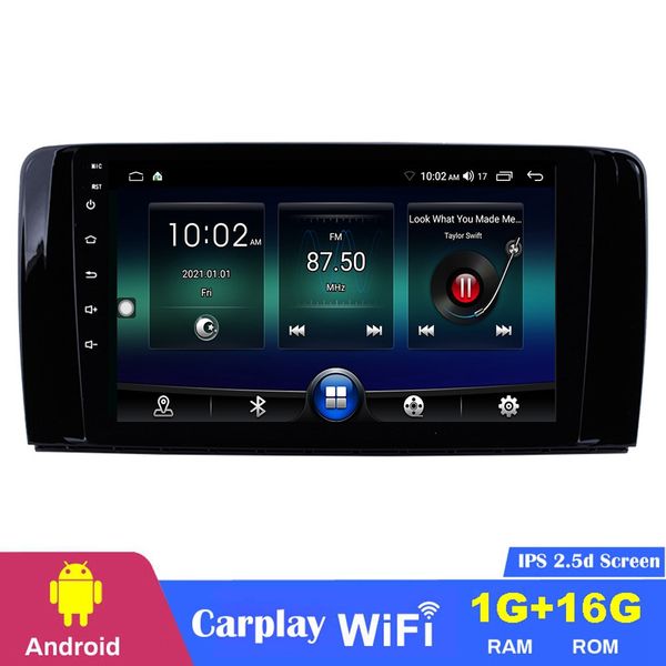 Reproductor de Radio y DVD para coche con pantalla táctil Android 10 para Mercedes Benz Clase R W251 R280 R300 R320 R350 R63 2006-2013 con navegación GPS