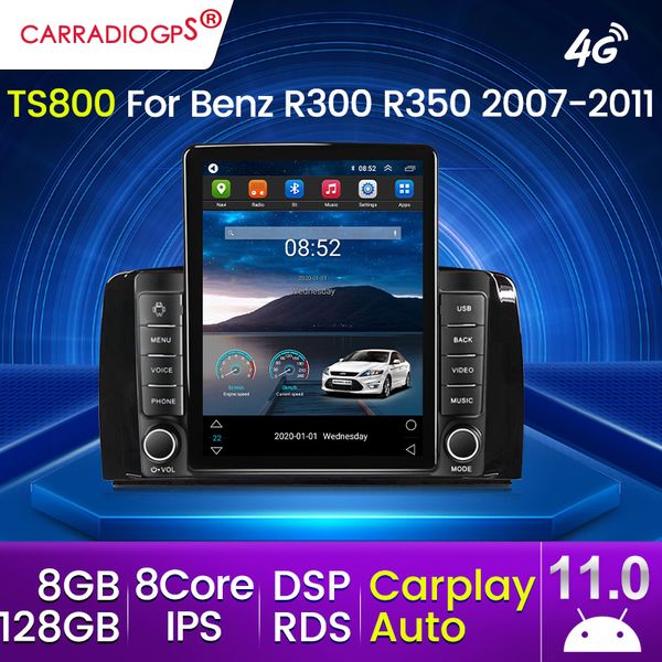 Android 11 4G LTE Voiture dvd Multimédia GPS Radio Lecteur pour Mercedes Benz Classe R R300/R350/R280/R320/R500 W251 2007- 2011