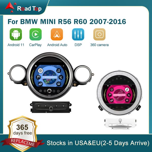 Android 11 6G écran Radio DVD lecteur multimédia moniteur de voiture pour BMW Mini Cooper R56/R60 2007-2016 GPS Navigation WIFI Carplay