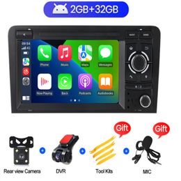 Android 11 7 "2 Din Auto Radio Multimedia Video Player Stereo voor Au-di A3 2003-2011 4 Cores DSP GPS Navigatie Auto-motivo Auto-play