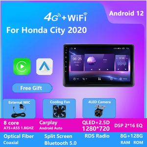 Android 11 auto audiovideo voor Honda City 2020-radio navigatie multimedia stereo-speler carplay autoradio 2din head-unit