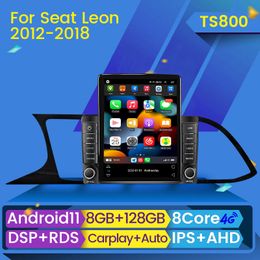 Android 11 CAR DVD Multimedia-speler voor Seat Leon MK3 2012-2018 Radio GPS FM Cassette WiFi BT GPS STEREO 128G