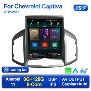 Android 11 Car DVD Radio Multimedia Player for Captiva 1 2011-2016 Tesla Style Screen Screen Carplay Navigaion Head Unit Stereo