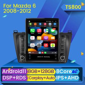 Lecteur multimédia Radio dvd de voiture Android 11 pour Mazda 6 GH 2007-2012 Autoradio GPS caméra de Navigation WIFI IPS écran stéréo