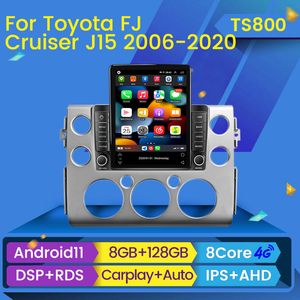 Android 11 Car DVD Radio Multimedia Video Player voor Toyota FJ Cruiser J15 2006-2020 Tesla Style Navigation Stereo GPS 2Din
