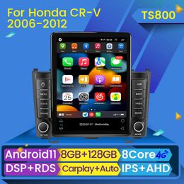 Lecteur Radio dvd de voiture Android 11 pour Honda CR-V 3 RE CRV 2007-2011 vidéo multimédia 2 Din Navigation GPS unité principale Carplay BT