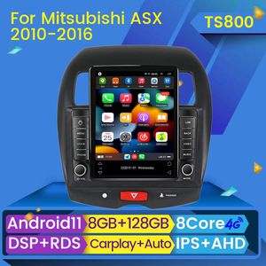 Android 11 voiture Dvd Radio stéréo multimédia lecteur vidéo 2 Din Dvd Carplay Navi GPS pour Mitsubishi ASX 1 2010 2011 2012-2016