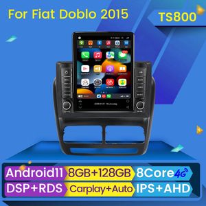 Android 11 CAR DVD Radio-videospeler voor Fiat Doblo Opel Combo Tour 2010-2015 Tesla Style GPS Navigation Stereo 2Din BT