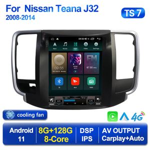 Android 11 Player Car DVD Radio voor Nissan Teana J32 2008-2014 Tesla Style Video GPS Navigation Stereo Multimedia 2 DIN Vertical BT