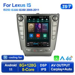 Android 11 Player Car DVD Radio Multimedia para Lexus IS250 IS300 IS200 IS220 IS350 2005 2006-2012 Tesla Style CarPlay GPS Navi Stereo Bt