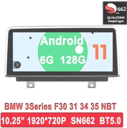 Android 11 Snapdragon 662 F30 8 Core 1920*720P lecteur d'autoradio de voiture pour BMW Series3 4 F30 F31 F32 F33 F34 F36 unité principale Carplay