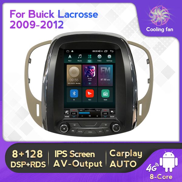 Radio con dvd para coche con pantalla Vertical Android 11 para Buick Lacrosse GM Alpheon 2009-2012 reproductor Multimedia Carplay Auto WIFI 4G