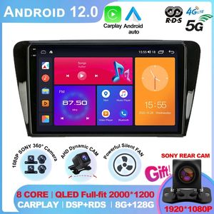 Android 12 10.1inch 4G CarPlay 2Din Car Radio Multimedia Player Navigation GPS voor Volkswagen Skoda Octavia 3 A7 2013-2018 Netflix