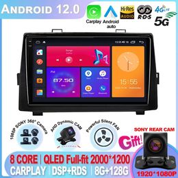 Android 12 9 pouces pour Toyota Noah Voxy 2007- 2013 Navigation Autoradio écran tactile Auto autoradio lecteur Audio multimédia-5