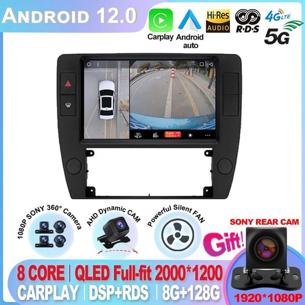 Android 12 AI Voice Control 4G wifi DSP Car Radio Multimedia para Passat B5 2000 2001 2002 2003-2005 Navegación GPS-3