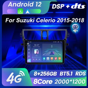Android 12 voiture Dvd Radio stéréo pour SUZUKI CELERIO CULTUS 2015-2018 lecteur vidéo Multimidia DSP Carplay navigation GPS