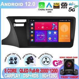 Android 12 pour Fit Honda City 2014 2015 2016 2017 multimédia stéréo autoradio DVD vidéo lecteur Navigation GPS conduite à gauche-5