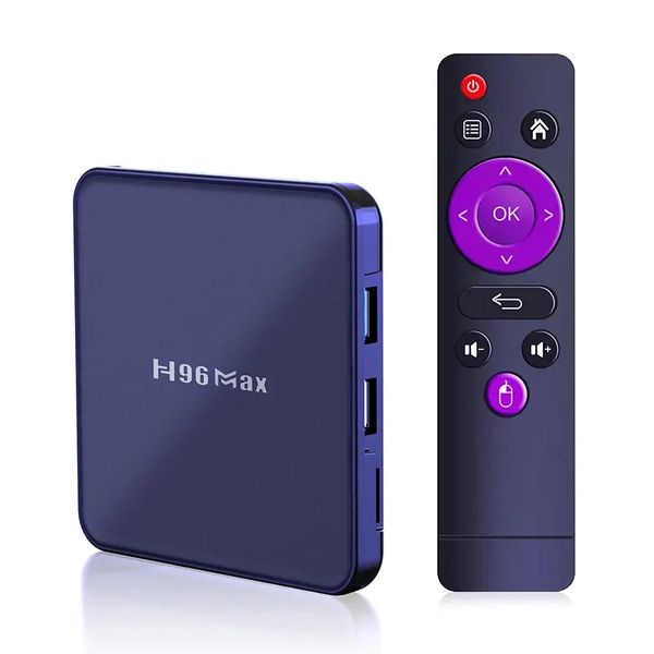 Android 12 H96 MAX V12 Android TV Box RK3318 4G 64GB 32G 4K 5G double Wifi BT lecteur multimédia H96 MAX Smart TV décodeur