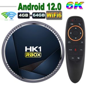 Android 12 TV Box HK1 Rbox H8 Allwinner H618 6K 2.4G 5G Wifi 4Gb 128G 64G 32Gb 2G16G BT5.0 Lettore multimediale globale Android12