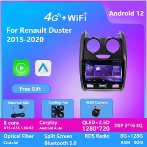 Android 12 vidéo 128G pour Renault Duster 2015-2020 autoradio lecteur multimédia GPS Navigation Auto stéréo Audio accessoire