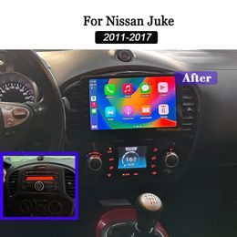 Android 13 Autoradio voor Nissan Juke 2011-2017 9 Inch Touchscreen Autoradio Android Head Unit met Apple CarPlay Android Auto GPS Navigatie WiFi Bluetooth RDS auto dvd