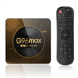 Android 13 G96 MAX A13 Cortex-A53 Smart TV Box 4G 64GB 32G 8K double Wifi 2.4G 5G BT 8.0 lecteur multimédia TV BOX décodeur