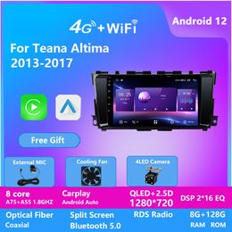 Lecteur vidéo multimédia Android 13 pour Nissan TEANA ALTIMA 2013-2017 autoradio GPS Navigation CarPlay Auto DSP Radios