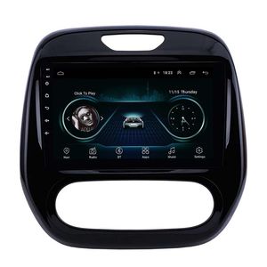 Android 2Din Auto DVD Hoofd Eenheid Radio Audio GPS Multimedia Player voor Renault Capture Clio Samsung QM3 Handleiding A / C 2011-2016