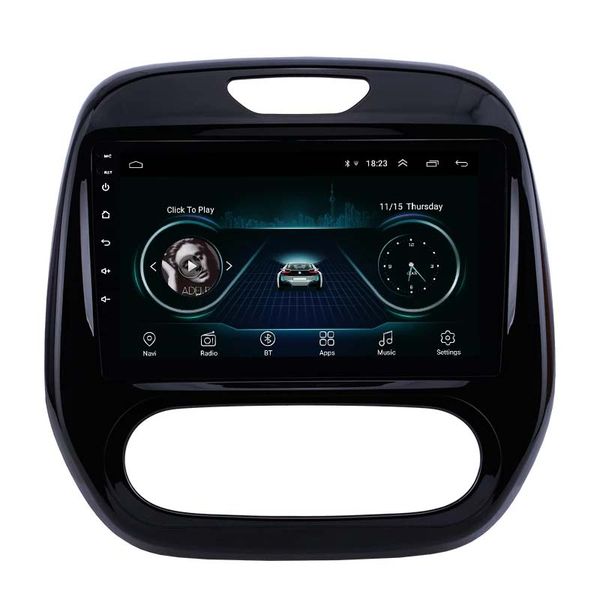 Android 2DIN coche dvd unidad principal Radio Audio GPS reproductor Multimedia para Renault Captur CLIO Samsung QM3 Manual A/C 2011-2016