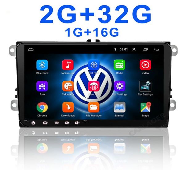 Android 2din pour VW // Golf / Polo / Tiguan / Passat / B7 / B6 / Leon / Skoda / Octavia Car Radio GPS 2 Din Car Multimedia Player5660103