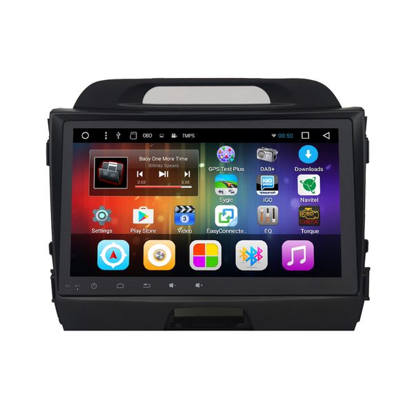 Android 6.0 Car DVD GPS para kia sportage 3G 4G WiFi Bluetooth mapas Cámara trasera