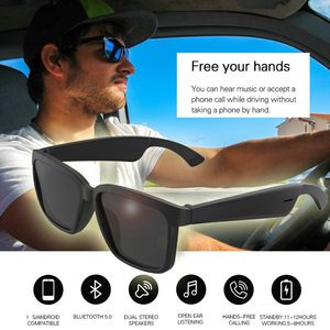 Smart Audio Bluetooth Gafas de sol BT5.0 Soporte Llamada telefónica Música gratis Auriculares inalámbricos Bluetooth Control de auriculares Oreja abierta