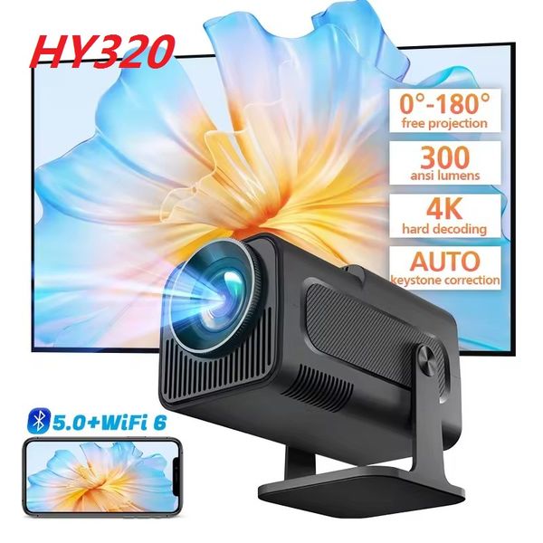 HY320 Mini Projecteur LCD intelligent Projecteur de film Portable extérieur sans fil Android Wifi projecteurs vidéo