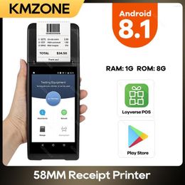 Android 8.1 Smart Handheld Terminal POS PDA 58mm Thermische Printer Ontvangst Bill Maker Camera Bluetooth Bestellen Cash Voorraad