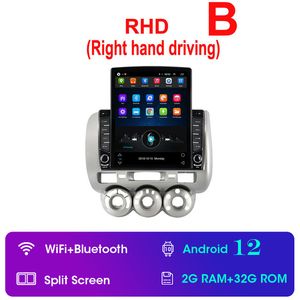 Android CAR VIDEO Kop eenheid 9 inch HD Touchscreen GPS-navigatie voor 2002-2008 Honda Jazz Manual AC met Bluetooth Support CarPlay SWC