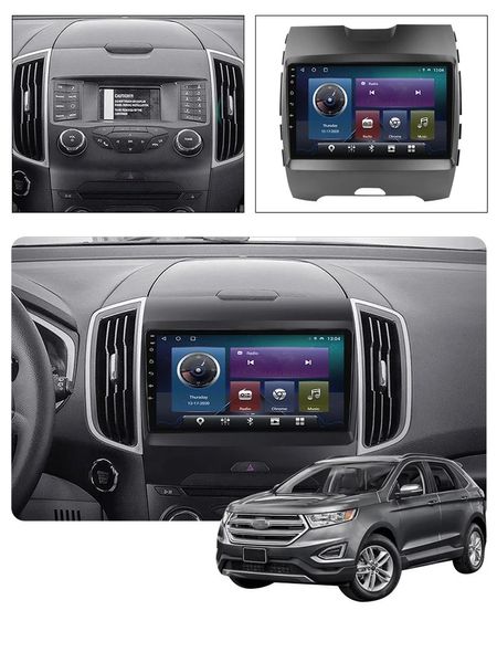 Pantalla táctil Android Video de automóvil de 9 pulgadas para Ford Edge Multimedia DVD Player GPS Navigation Wifi Bluetooth