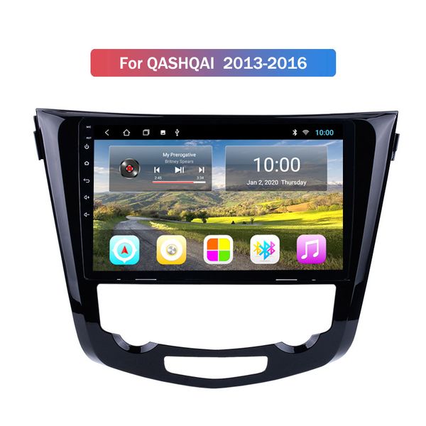 Radio vidéo de voiture à écran tactile complet Android pour Nissan QASHQAI 2013-2016 avec navigation GPS WIFI BT