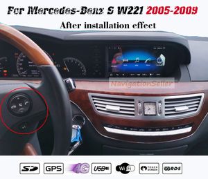 Android10.0 RAM 8G ROM 64G lecteur dvd de voiture pour Mercedes-Benz S W221 2005-2009 mutimediea 3 voies USB suppport DAB radio stéréo en option