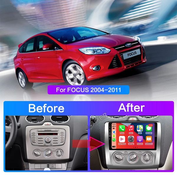 Android écran tactile multimédia stéréo voiture vidéo 2 Din Radio Mp5 lecteur de Navigation GPS pour Ford Focus