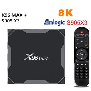 Android 9.0 X96 Max plus Smart TV Box Amlogic S905X3 4GB 32GB 64GB 8K 2.4G 5G Double Wifi BT4.0 X96Max