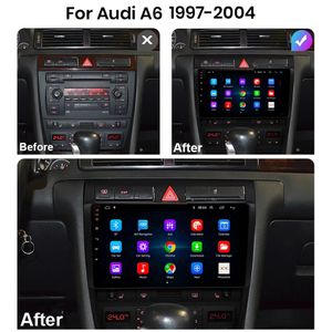 Android 2 DIN -auto Video Radio Multimedia Player 2Din Stereo voor Audi A6 met GPS 1080P Bluetooth WiFi