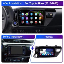 Android GPS Auto Video Radio 2Din Multimedia Audio Player voor Toyota Hilux 2016-2018 LHD-ondersteuning Back-upcamera