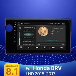 Android 9 pouces 2 Din voiture dvd Radio GPS lecteur d'unité multimédia pour 2015-2017 Honda BRV LHD support Carplay DVR OBD