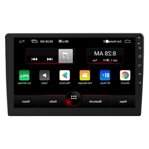 Freeshipping Android 90 Autoradio Dubbel DIN GPS-navigatie Bluetooth WiFi FM-radio 10 inch IPS-scherm In Dash Head Unit-ontvanger Kmgih