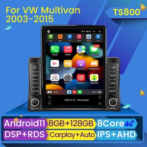 Android Auto Car dvd Radio Multimedia Video Player para VW Volkswagen Multivan T5 2003 - 2015 Estilo Tesla Navegación GPS 2din Audio